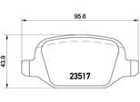 BREMBO Bremsensatz, Scheibenbremse Bremsensatz-Vorn und Hinten sg00000erq Hinterachse voll 276mm 10mm für LANCIA ALFA ROMEO Fiat