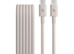 APPLE USB-Kabel "USB-C auf USB-C Gewebtes Kabel", beige (surge stone), 150cmcm, 60 kW, Kabel