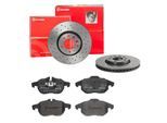 BREMBO Bremsensatz, Scheibenbremse Bremsensatz-Vorderachse XTRA LINE sk8k0f7513 Vorderachse Gelocht/innenbel. 302mm 28mm für Opel SAAB Fiat Vaughall G