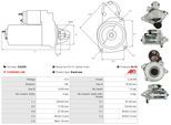 AS-PL Starter s3229s für Opel Citroën/Peugeot NISSAN Mercedes