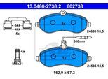 ATE Bremsensatz, Scheibenbremse Bremsensatz-Vorn und Hinten sg00000daf Hinterachse voll 280mm 14mm für Peugeot Citroën Fiat TOYOTA