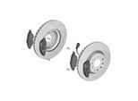 ATE Bremsensatz, Scheibenbremse ijzjsgj7y1 Vorderachse belüftet 312mm 25mm für VAG SEAT