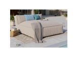 Ambia Garden Loungesofa , Beige , Textil , 146x80x175 cm , wetterbeständig, regenabweisend, lichtecht , Gartenmöbel, Loungemöbel, Outdoor-Sofas