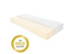 Sembella , Weiß , Textil , H4 , Füllung: Vlies , rechteckig , 90x220 cm , Oeko-Tex® Standard 100 , Bezug abnehmbar/waschbar, Ober- und Unterseite versteppt, für Hausstauballergiker geeignet, wendbar, für verstellbare Lattenroste geeignet, atmungsaktiv, schadstoffgeprüft, Bezug rundum abnehmbar, nachhaltige Verpackung, Matratzenklasse Gold, Matratzenentfaltung in 48 Stunden ,