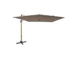 Möbelix , Taupe, Eichefarben , Textil , 250 cm , Grüner Punkt, Europäischer Sicherheitsstandard , 360° drehbar , Gartenmöbel, Sonnenschutz, Sonnenschirme, Ampelschirme