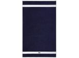 Badetuch LACOSTE "LCASUAL", marine, B:90cm L:150cm, Frottier, Obermaterial: 100% Baumwolle, Handtücher, Badetuch, mit Label-Applikationen und Bordüre