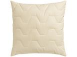Kunstfaserkopfkissen OTTO HOME "Kopfkissen 40x80 cm, 80x80 cm", beige (natur), B:80cm L:80cm, Bezug: 100% Baumwolle. Füllung: 100% Polyester, Kopfkissen, Kissen made in Germany, langanhaltender Stützkomfort