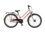 Kinderfahrrad PROPHETE "Prophete Trio 500" Gr. 34, rosa, Fahrräder, Kinder, 34cm, 24 Zoll (60,96cm) hinten: 24 Zoll (60,96cm)