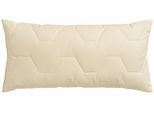 Kunstfaserkopfkissen OTTO HOME "Kopfkissen 40x80 cm, 80x80 cm", beige (natur), B:40cm L:80cm, Bezug: 100% Baumwolle. Füllung: 100% Polyester, Kopfkissen, Kissen made in Germany, langanhaltender Stützkomfort