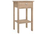 P & B Nachtschrank Madrid 172301, Eiche, Holzwerkstoff, 1 Schublade(n) Schubladen, 40x70.1x34.2 cm, Schlafzimmer, Nachttische