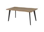 Mid.you Esstisch, Eiche, Metall, Holzwerkstoff, rechteckig, Flachrohr, 90x76x160 cm, Esszimmer, Tische, Esstische