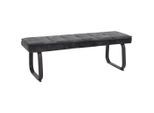 Carryhome Sitzbank, Anthrazit, Metall, 140x48x45 cm, Esszimmer, Bänke, Sitzbänke
