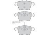VALEO Bremsbelagsatz, Scheibenbremse 302042 Vorderachse für VW