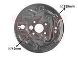 VAN WEZEL Spritzblech, Bremsscheibe 7620374 Hinterachse rechts für Skoda