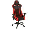 Mid.you , Rot, Schwarz , Metall , 74x137x66 cm , Wippmechanik mit Härtegradeinstellung , Büromöbel, Bürostühle, Gaming Stühle
