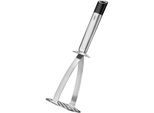 Kartoffelstampfer GEFU "PRIMELINE", silber, B:8,4cm L:28,8cm T:9,9cm, Edelstahl, Kunststoff, Küchenpressen, optimale Lochform, hochwertig, vielseitig