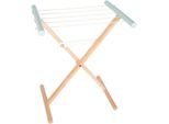 Kinder-Wäscheständer SMALL FOOT, bunt, Spielzeug-Haushaltsgeräte, KinderB:34cm H:63cm T:49cm, Baumwolle, Holz, B:34cm H:63cm T:49cm