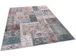Teppich GINO FALCONE "Adara GF 094", bunt, B:160cm H:3mm L:230cm, Polyester, Teppiche, Teppich, Flachgewebe, Patchwork-Vintage Design, waschbar