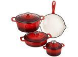 Topf-Set CS KOCH-SYSTEME "Xanten", rot, Töpfe, Topf-Set, Induktion