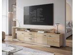 Lowboard HOME AFFAIRE "LAGOON", natur, B:236,4cm H:66cm T:39,9cm, Holzwerkstoff, Sideboards, Lowboard, modernses Lowboard, Breite ca.236,4, 2 Türen und 2 Schubkasten