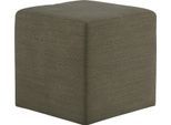 Hocker COTTA "Cuby", grün (hunter), B:40cm H:40cm T:40cm, 100% Polyester, Hocker, Hocker, Sitzwürfel, Cube, Sitzhocker
