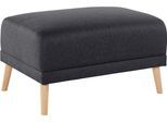 Polsterhocker HOME AFFAIRE "Granbo, B: 86 cm", grau (anthrazit), B:86cm H:45cm T:60cm, 100% Polyester, Hocker, Polsterhocker, passend zur Polsterserie "Granbo", Federkern