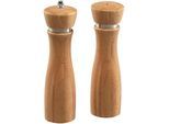 Salz- / Pfefferstreuer KESPER, beige (natur), H:21,5cm Ø:6cm, Gewürzstreuer, Salz- / Pfefferstreuer
