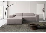 Ecksofa WERK2 "Zeus-L Breite: 253 cm, modern & zeitlos, bequemes Sofa", beige, B:253cm H:70cm T:188cm, 92% Polyester, 8% Nylon, Sofas, Ecksofa, moderne Optik mit abgerundeten Kanten