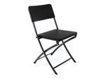 Gartenstuhl VCM "Klappstuhl Gartenstuhl Rattan-Optik", schwarz, Obermaterial: 100% Kunststoff plastic., Stühle, Gartenstuhl