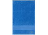 Gästehandtuch LACOSTE "LLECROCO", blau (aerien), B:40cm L:60cm, Frottier, Obermaterial: 100% Baumwolle, Handtücher, Gästehandtuch, mit Label-Applikationen