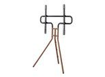 HAMA TV-Ständer "TV-Stand, 191 cm, 75 Zoll, höhenverstellbar, Holzoptik Walnuss, 40 Kg", braun (walnuss), B:75,1cm H:133,4cm T:54cm, Gerätehalterungen, TV-Ständer