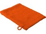 Waschhandschuh GOLD-LINE, orange, B:16cm L:22cm, Baumwolle, Handtücher, Waschhandschuh