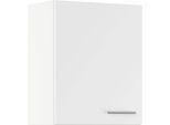 Hängeschrank IMPULS KÜCHEN "Valencia", in drei Breiten, Höhe: 72,3 cm", weiß, B:60cm H:72,3cm T:34,2cm, Dekorfolie, Holzwerkstoff, Schränke, Hängeschrank, vormontiert, mit Drehtür und zwei verstellbaren Fachböden