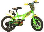 Kinderfahrrad DINO BIKES "Turtles 14" Kinderfahrrad 3-6 Jahre" Gr. 25, grün, Fahrräder, Kinder, 14 Zoll (35,56cm) hinten: 14 Zoll (35,56cm)