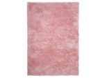 Hochflor-Teppich KAYOOM "Dolphin 500", rosa, B:160cm H:35mm L:230cm, Polyester, Teppiche, Hochflor, Modernes Muster, Uni, Fußbodenheizungsgeeignet, Wohnzimmer