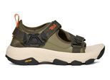 Sandale TEVA "GRANDVIEW MAX SANDAL MEN", Herren, Gr. 42, olive, Synthetik, Textil, Schuhe Sandale, mit Klettverschluss, atmungsaktiv, mit Vibram Sohle