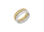 Ring-Set TOM TAILOR "Multipack Schmuck Geschenk Edelstahl" Gr. 54, gold (edelstahlfarben, gelbgoldfarben), Fingerringe, Damen, 54, Edelstahl, 7,5mm