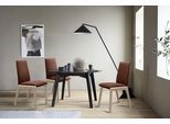 Polsterstuhl STRESSLESS "Laurel", braun (copper paloma, schwarz), B:57cm H:92cm T:59cm, Leder PALOMA: PALOMA ist ein durchgefärbtes Semianilin-Möbelleder mit natürlicher Narbung., Stühle, Polsterstuhl, Low Back, Größe M, mit abgerundeten Beinen in Schwarz
