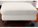 Hocker COTTA "Driver", altweiß, B:101cm H:43cm T:65cm, Luxus-Kunstleder;LEDER BEEFY (ein abgedecktes Spalt-Rindsleder) im Sitz, Korpus in Kunstleder;NaturLEDER (echtes Rindsleder);Kunstleder SOFTLUX;LEDER/ NaturLeder: Bitte beachten Sie, dass Lederbezüge mehr Nähte aufweisen als Stoffbezüge., Hocker, Hocker, mit edlen Metallfüßen
