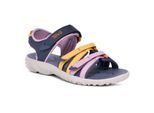 Sandale TEVA "TIRRA KIDS", Mädchen, Gr. 20, bunt (lupine multi), Synthetik, Textil, Schuhe Sandale, mit Klettverschluss, rutschfeste Gummilaufsohle, schnell trocknend