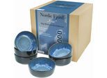 Müslischale CREATABLE "Nordic Fjord", blau, H:6cm Ø:15,5cm, Steinzeug, Schüsseln, Müslischale, Salatschale, Snackschale, Ø 15,5 cm, 960 ml