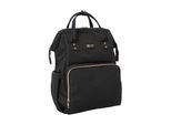 Kikkaboo Wickeltasche Siena, Rucksack, Wickelunterlage, Grifflänge einstellbar schwarz