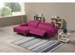 Ecksofa EGOITALIANO "Suzette, Designsofa mit hohem Sitzkomfort", pink (fuchsia), B:266cm H:95cm T:163cm, Sofas, Ecksofa, mit Recamiere, inkl. 1 elektronischen Relaxfunktion, L-Form