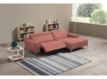 Ecksofa EGOITALIANO "Suzette, Designsofa mit hohem Sitzkomfort", braun (chedar wood), B:266cm H:95cm T:163cm, Sofas, Ecksofa, mit Recamiere, inkl. 1 elektronischen Relaxfunktion, L-Form