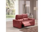 2-Sitzer EGOITALIANO "Capucine hoher Sitzkomfort, erstklassiger Relaxkomfort, elegant", rot (burgundy), B:154cm H:99cm T:97cm, Sofas, 2-Sitzer, wahlweise mit elektrisch oder manuell verstellbarer Relaxfunktion