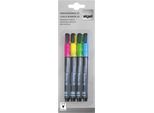 sigel Hochwertige Kreidemarker, 1 - 2 mm, farbig sortiert, 4 Stück