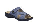 Sandale JOSEF SEIBEL "Ibiza 99, dunkelblau", Damen, Gr. 39, blau (dunkelblau), Obermaterial: 100% Rindsleder Leather cow., Schuhe Sandale