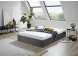 Polsterbett "Osaka", grau (anthrazit), B:145cm L:205cm, Bezug: Glanzvelours 100% Polyester, Polsterung: Polsterwatte 100% Polyester, Gestell: Holzwerkstoff, WESTFALIA SCHLAFKOMFORT, Betten, Polsterbett, auch ohne Matratze erhältlich oder in H2,H3 und H4 erhältich