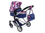 Kombi-Puppenwagen BAYER "City Neo, Blau", bunt (blau, pink, rosa), Puppenwagen, KinderB:39cm H:79cm T:82cm, Metall, Polyester, B:39cm H:79cm T:82cm