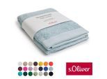 Duschtuch S.OLIVER "s.Oliver, Premium Qualität, 600 gr/m², auch als Sets erhältlich", blau (hellblau), B:70cm L:140cm, Walkfrottier, Baumwolle, Handtücher, große Farbauswahl, auch als Handtuch, Waschhandschuh, Gästetuch
